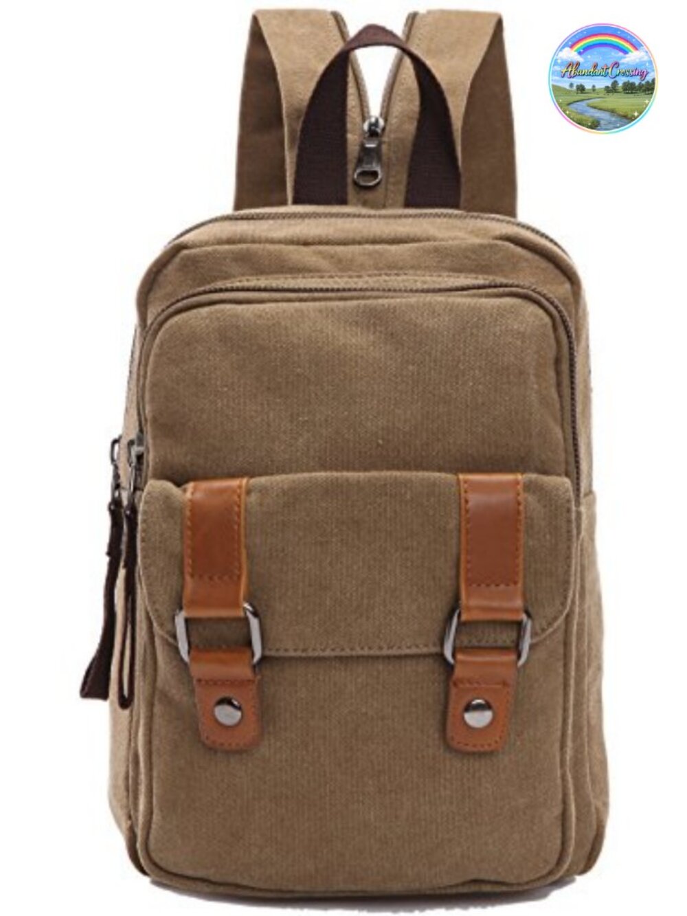 Canvas Small Backpack Vintage Casual Shoulder Bag Daypack Travel